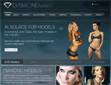 Tablet Screenshot of diamondmodels.com